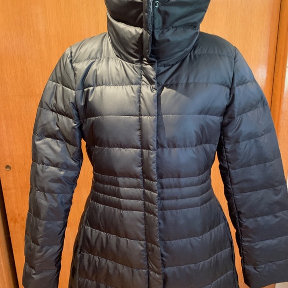 Eileen Fisher Long Down Coat - Picture 3 of 6